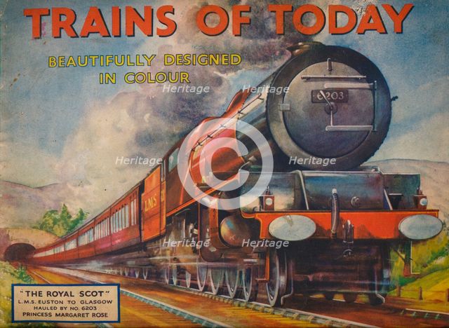 'Trains of Today: The Royal Scot, L.M.S. Euston to Glasgow', 1940. Artist: Unknown.