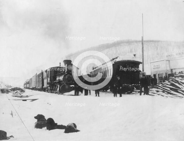 Trains at Fox Station, 1916. Creator: Unknown.
