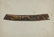 Trail Board, c. 1936. Creator: Elizabeth Moutal