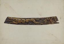 Trail Board, c. 1936. Creator: Elizabeth Moutal