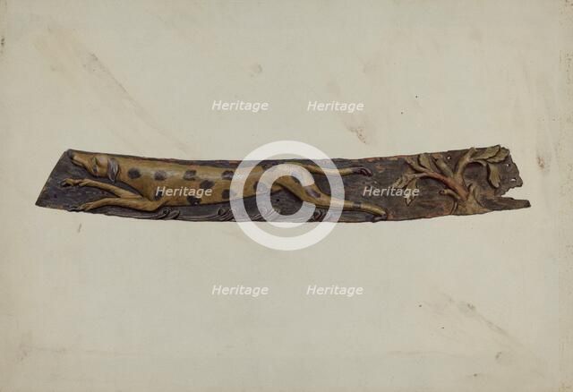 Trail Board, c. 1936. Creator: Elizabeth Moutal.