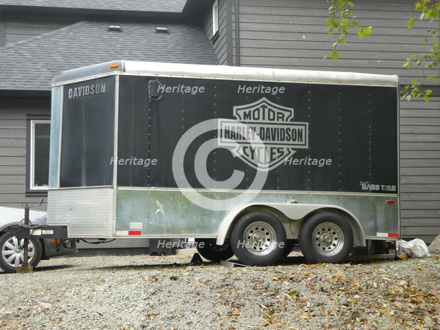 Trailer for Harley Davidson motorcycles 2018. Creator: Unknown.