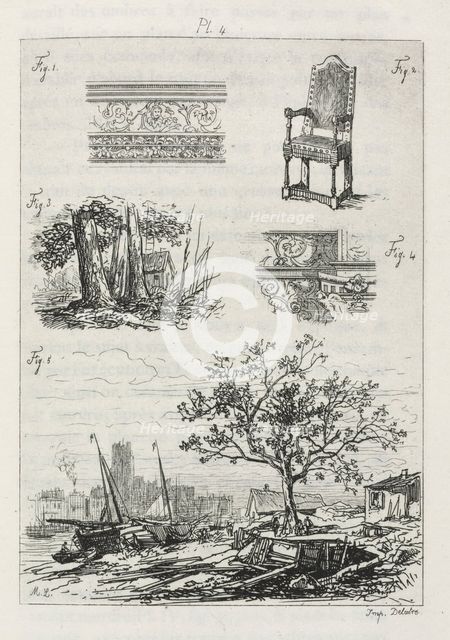 Traité de La Gravure a l’eau forte: Plate 4, 1866. Creator: Maxime Lalanne (French, 1827-1886); Cadar and Luquet.