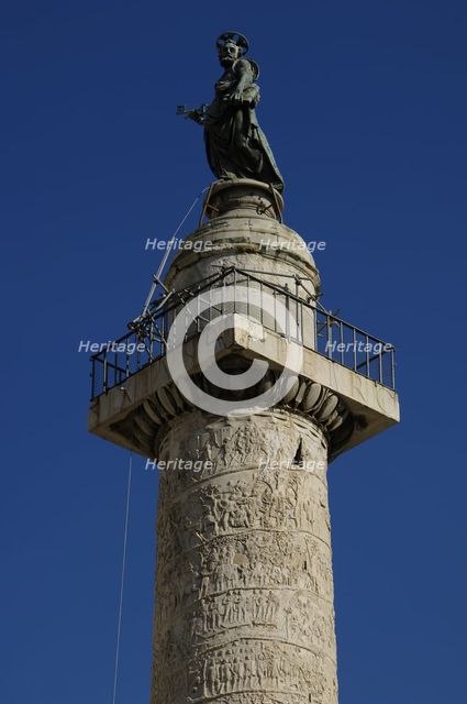 Trajan's Column, Trajan Forum, Rome, Italy, 2nd century (2009).  Creator: LTL.