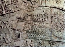 Trajan's Column, relief representing several boats