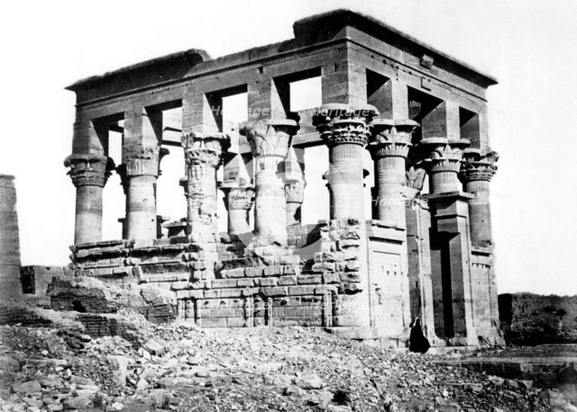 Trajan's Kiosk at Philae, Nubia, Egypt, 1878. Artist: Felix Bonfils