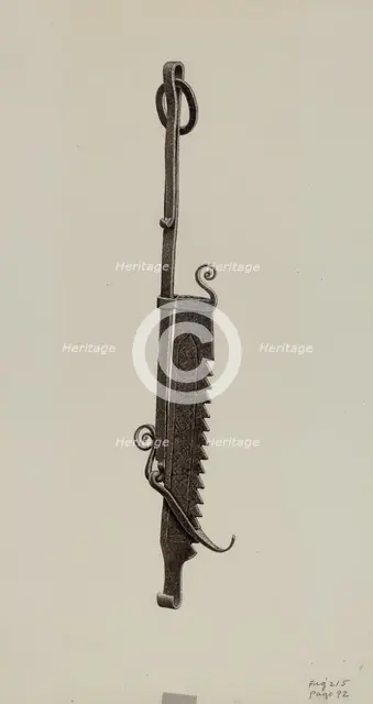 Trammel, c. 1938. Creator: Wellington Blewett.