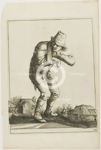 Tramp with a Sling, from T is al verwart-gaern (It's already confusing), 1634/38. Creator: Pieter Jansz. Quast.