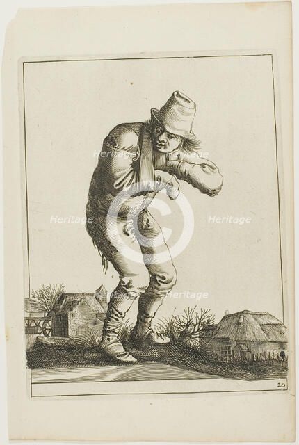 Tramp with a Sling, from T is al verwart-gaern (It's already confusing), 1634/38. Creator: Pieter Jansz. Quast.