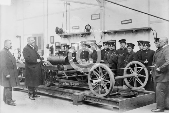 Traning women for street R.R. [i.e., railroad] service Berlin, between 1914 and c1915. Creator: Bain News Service.