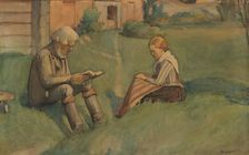 Tranquil Sunday, 1896. Creator: Albert Gebhard