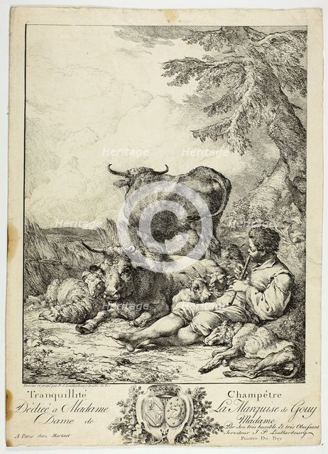 Tranquil Peasant, n.d. Creator: Philip James de Loutherbourg.