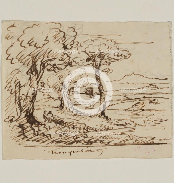 Tranquility, c1839. Creator: Thomas Cole.