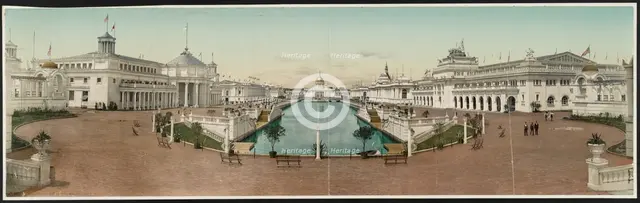Trans-Mississippi Exposition, Grand Court, Mississippi i.e. Omaha, Neb., c1898. Creator: William H. Jackson.