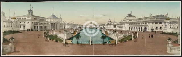 Trans-Mississippi Exposition, Grand Court, Mississippi i.e. Omaha, Neb., c1898. Creator: William H. Jackson.