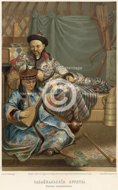 Transbaikal Buryats, 1862. Creator: Karlis Huns.