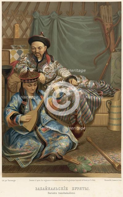Transbaikal Buryats, 1862. Creator: Karlis Huns.