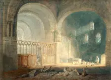 Transept of Ewenny Priory, Glamorganshire 1797. Creator: JMW Turner