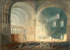 Transept of Ewenny Priory, Glamorganshire 1797. Creator: JMW Turner