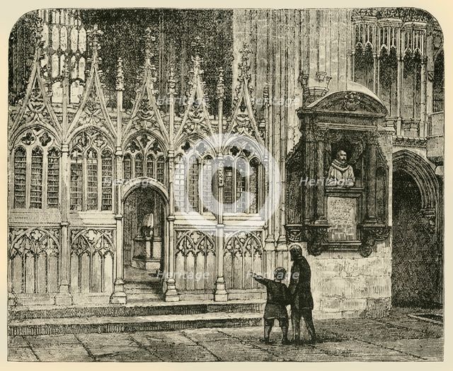 'Transept of the Martyrdom, Canterbury Cathedral', 1890.   Creator: Unknown.