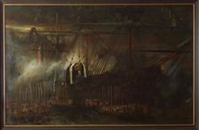 Transfer of Napoleon's ashes on board of the frigate La Belle Poule, 15 october 1840, 1843. Creator: Isabey, Louis Gabriel Eugène (1803-1886)