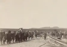 Transferring of Cargo along the Shore, 1889. Creator: Unknown