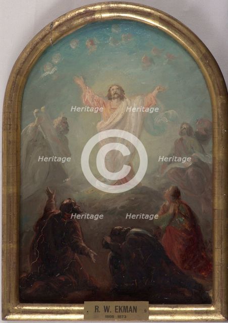 Transfiguration of Christ, altarpiece sketch. Creator: Robert Wilhelm Ekman.