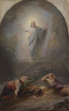 Transfiguration of Christ, sketch of the altarpiece of the Church of Ikaali. Creator: Berndt Godenhjelm