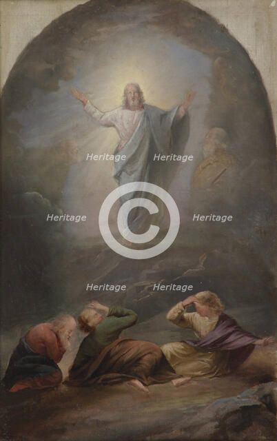 Transfiguration of Christ, sketch of the altarpiece of the Church of Ikaali. Creator: Berndt Godenhjelm.