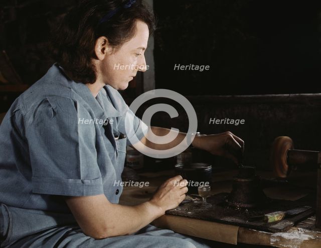 Transfusion donor bottles, Baxter Lab., Glenview, Ill. , 1942. Creator: Howard Hollem.