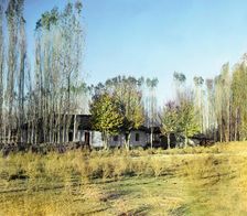 Transit farmstead in Nadezhdinsk settlement, Golodnaia Steppe, between 1905 and 1915. Creator: Sergey Mikhaylovich Prokudin-Gorsky