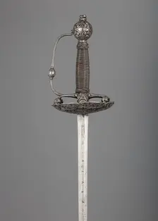 Transitional Rapier, Hilt, possibly French or Spanish; blade, Spanish, Toledo, 17th century. Creator: Tomas Aiala