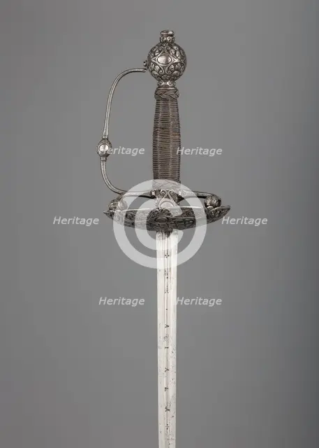 Transitional Rapier, Hilt, possibly French or Spanish; blade, Spanish, Toledo, 17th century. Creator: Tomas Aiala.