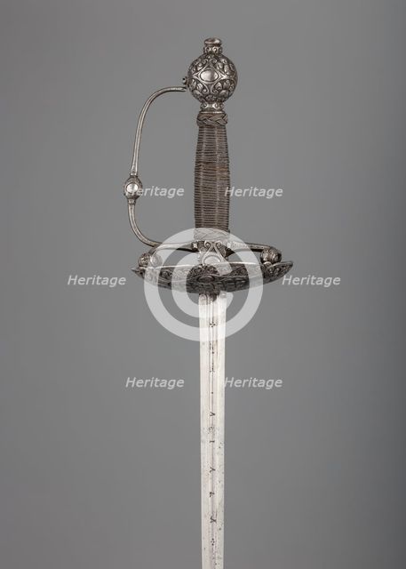 Transitional Rapier, Hilt, possibly French or Spanish; blade, Spanish, Toledo, 17th century. Creator: Tomas Aiala.