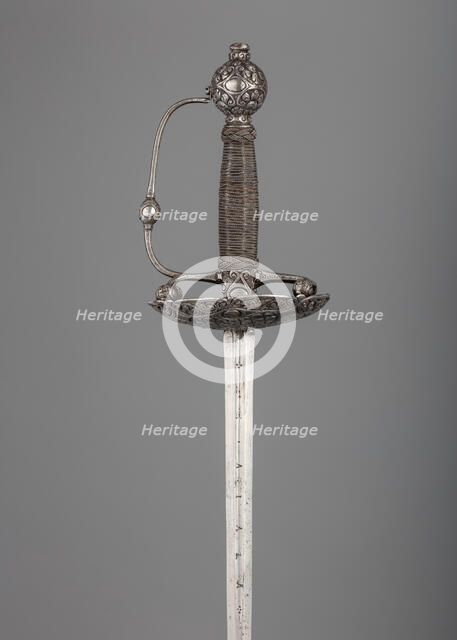 Transitional Rapier, Hilt, possibly French or Spanish; blade, Spanish, Toledo, 17th century. Creator: Tomas Aiala.