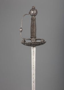 Transitional Rapier, Hilt, possibly French or Spanish; blade, Spanish, Toledo, 17th century. Creator: Tomas Aiala