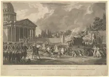 Translation de Voltaire au Panthéon Français, 1817. Creator: Simon Charles Miger