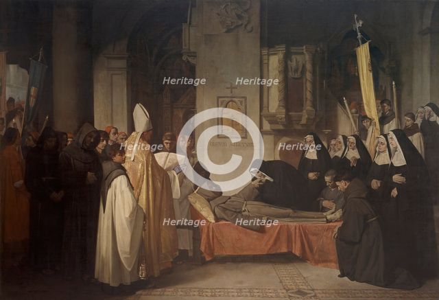Translation of Saint Francis of Assisi, 1866. Creator: Benito Mercade y Fabregas.