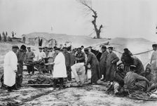 Transport of dead, Bulgarian Army, between c1910 and c1915. Creator: Bain News Service