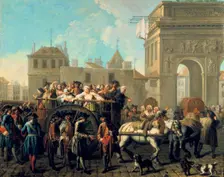 Transport of Prostitutes to the Salpetriere c1760-1770. Artist: Etienne Jeaurat