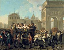 Transport of Prostitutes to the Salpetriere c1760-1770. Artist: Etienne Jeaurat
