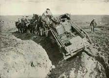 Transport Difficulties at the Front (1919). Creator: Unknown