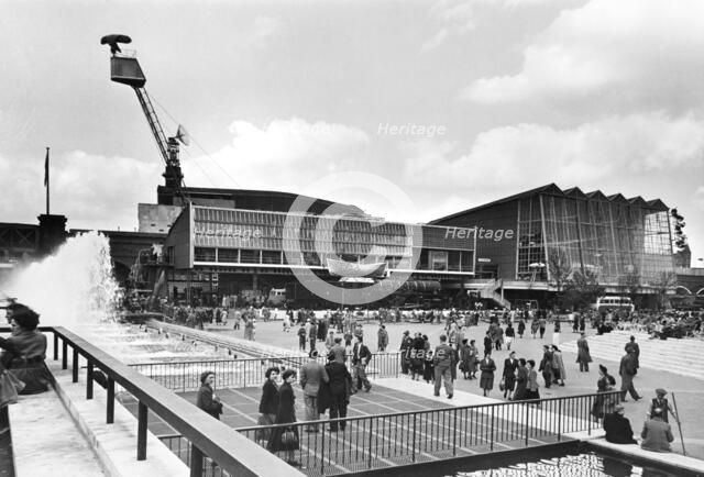 Transport Pavilion from the Fairway, Festival of Britain, South Bank, Lambeth, London, 1951. Artist: Unknown.