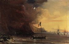 Transport with Napoleon's body, 1841. Artist: Theodore Gudin