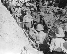 Transportation of the injured, Allied operations in the Dardanelles, Turkey, 1915-1916