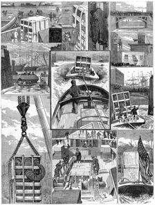 Transporting Jumbo the African elephant to America, 1882