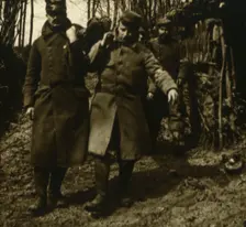 Transporting the injured, c1914-c1918