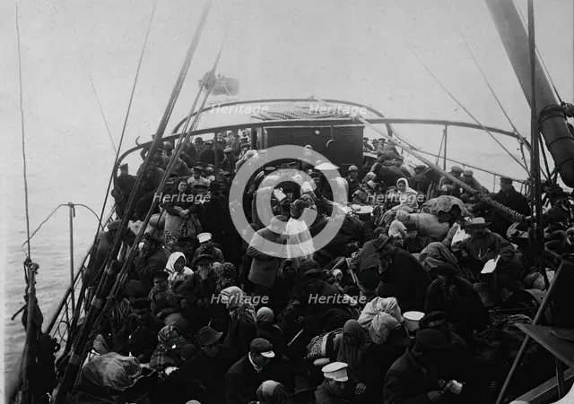 Transporting workers to the mines, 1890. Creator: Unknown.