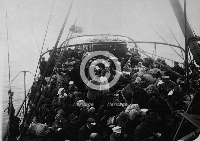 Transporting workers to the mines, 1890. Creator: Unknown.