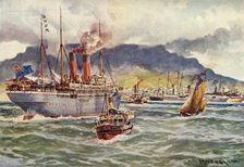 Transports in Table Bay During the South African War c1900. Creator: Charles John De Lacy